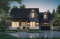 front - BASE MODEL - Modern Farmhouse House Plan with Maibec Stone, 3 Bedrooms and Garage - Katherine