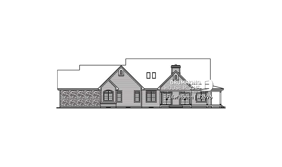 rear elevation - Fuller Ranch