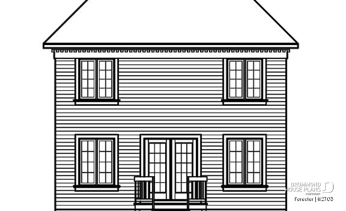 rear elevation - Forester