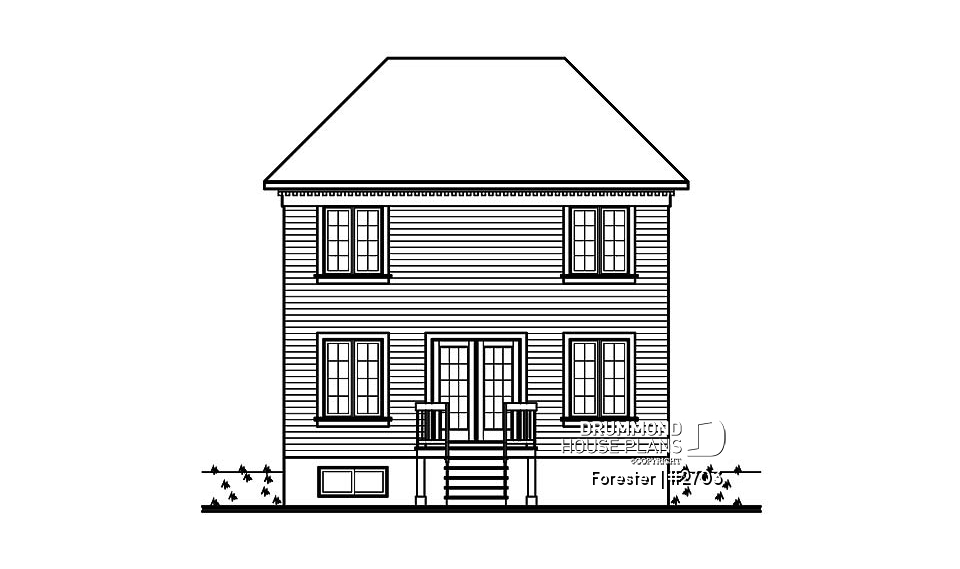 rear elevation - Forester