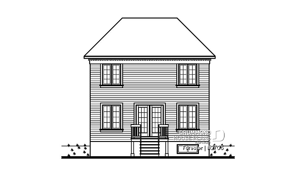 rear elevation - Forester