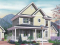 front - BASE MODEL - Traditional 2-story plan with 3 bedroom, formal dining room, computer space on second floor, breakfast nook - The Madeline