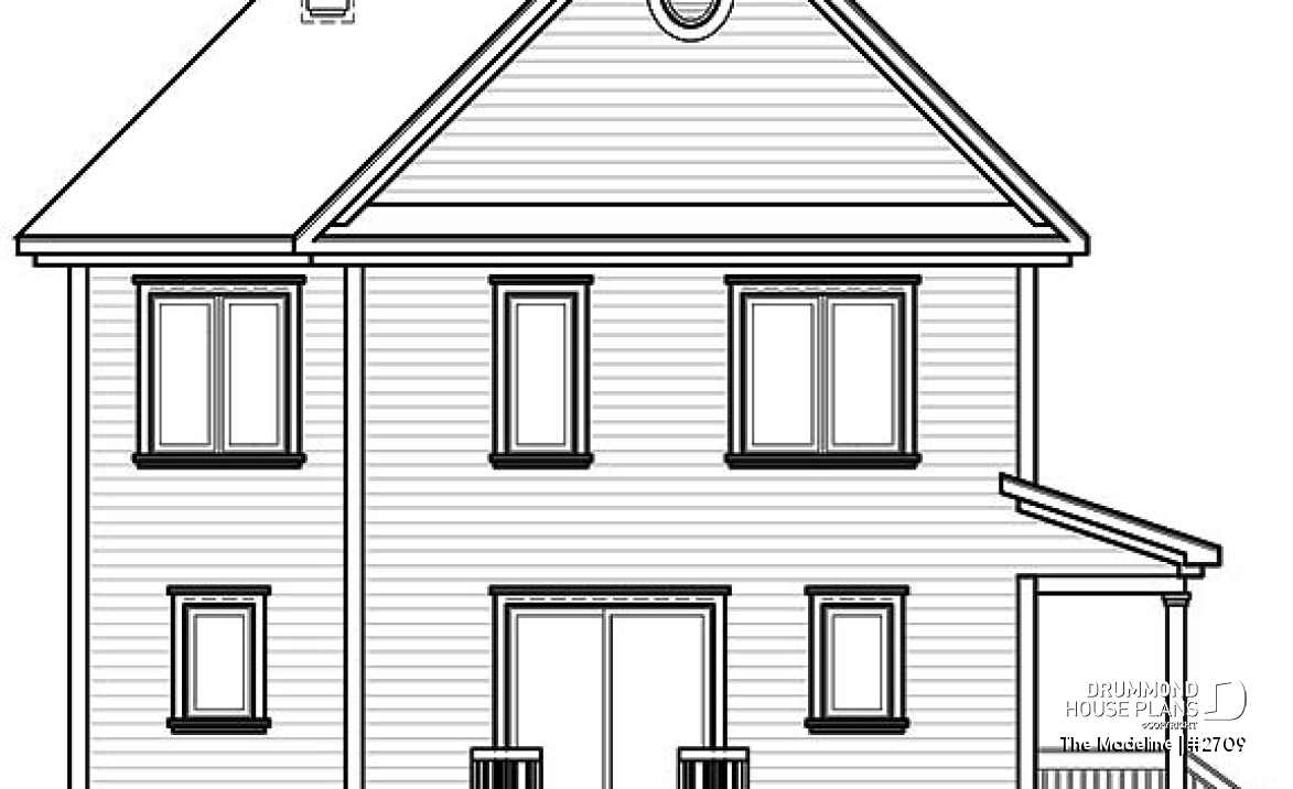 rear elevation - The Madeline