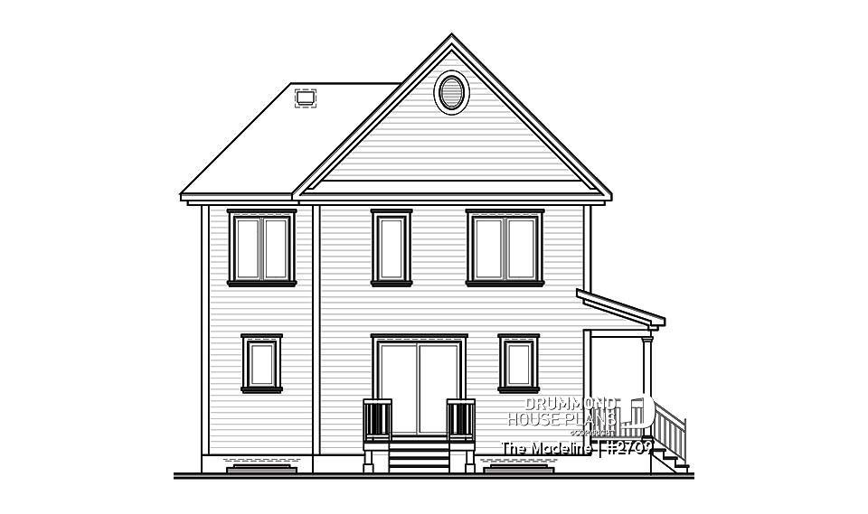 rear elevation - The Madeline