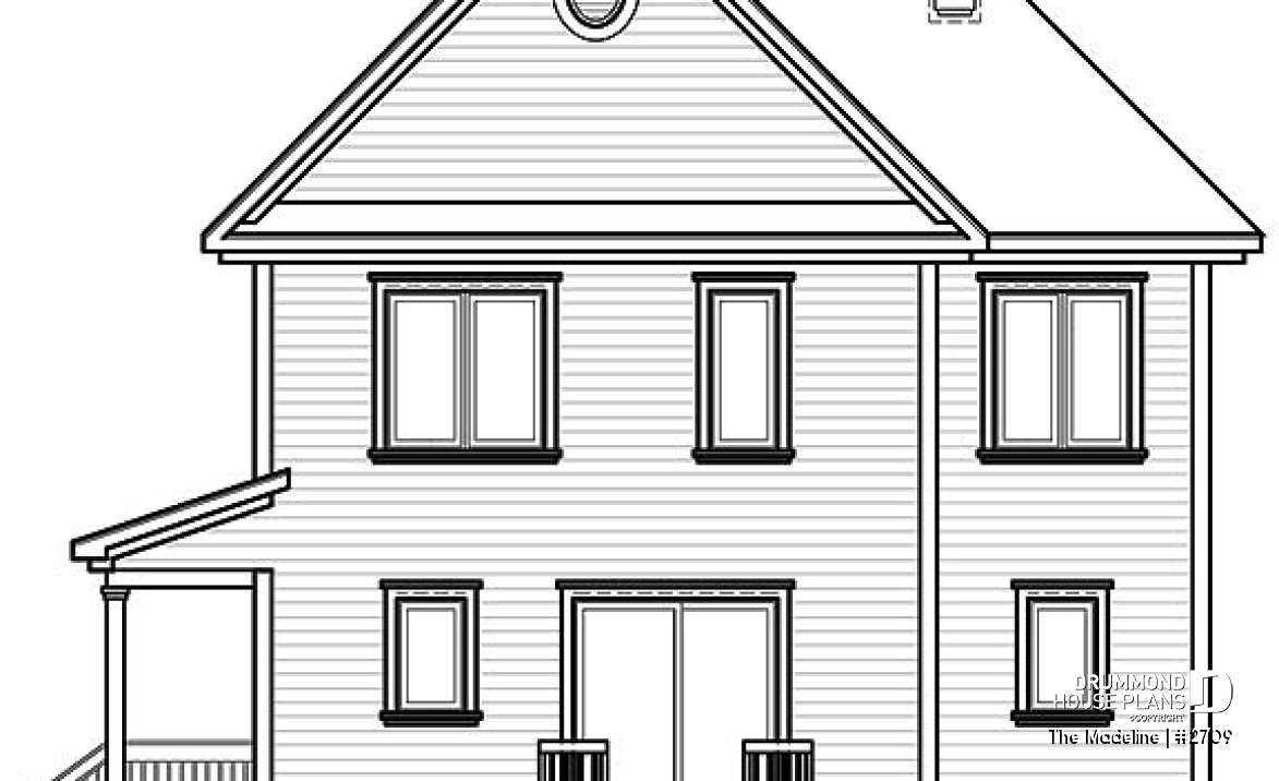 rear elevation - The Madeline