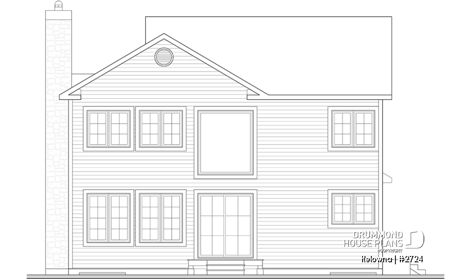 rear elevation - Kelowna