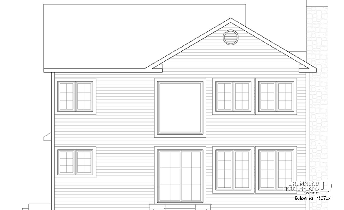 rear elevation - Kelowna