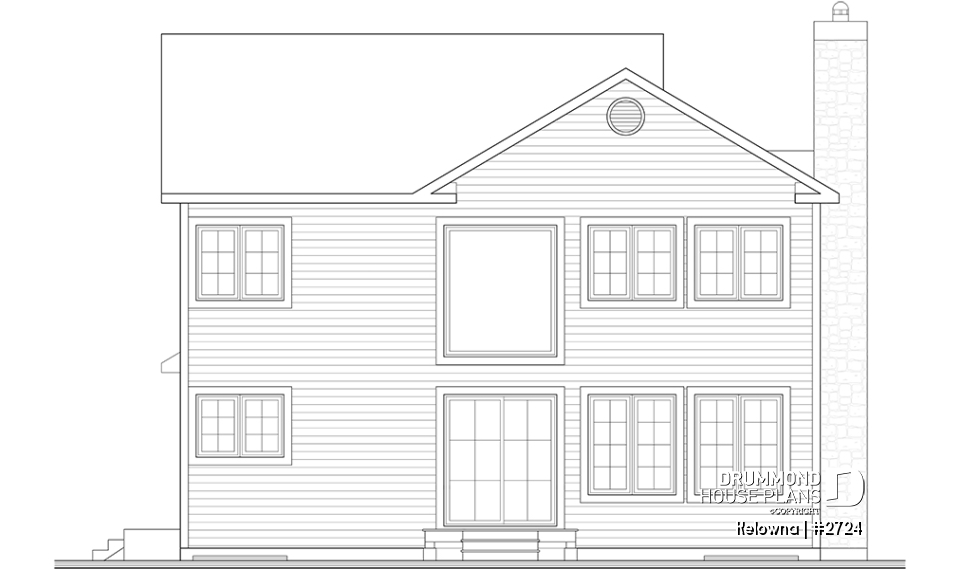 rear elevation - Kelowna