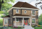 front - BASE MODEL - Country house plan, 3 bedrooms + home office (or game room), beautiful family room with lots of windows - Banbury