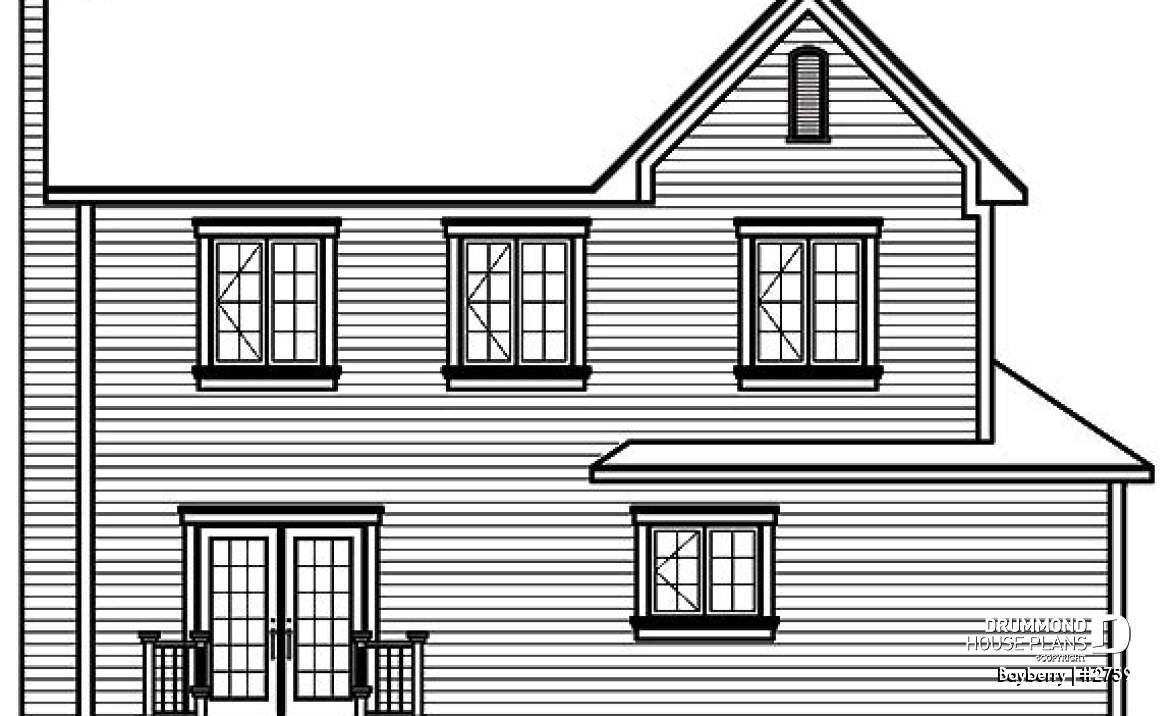 rear elevation - Bayberry