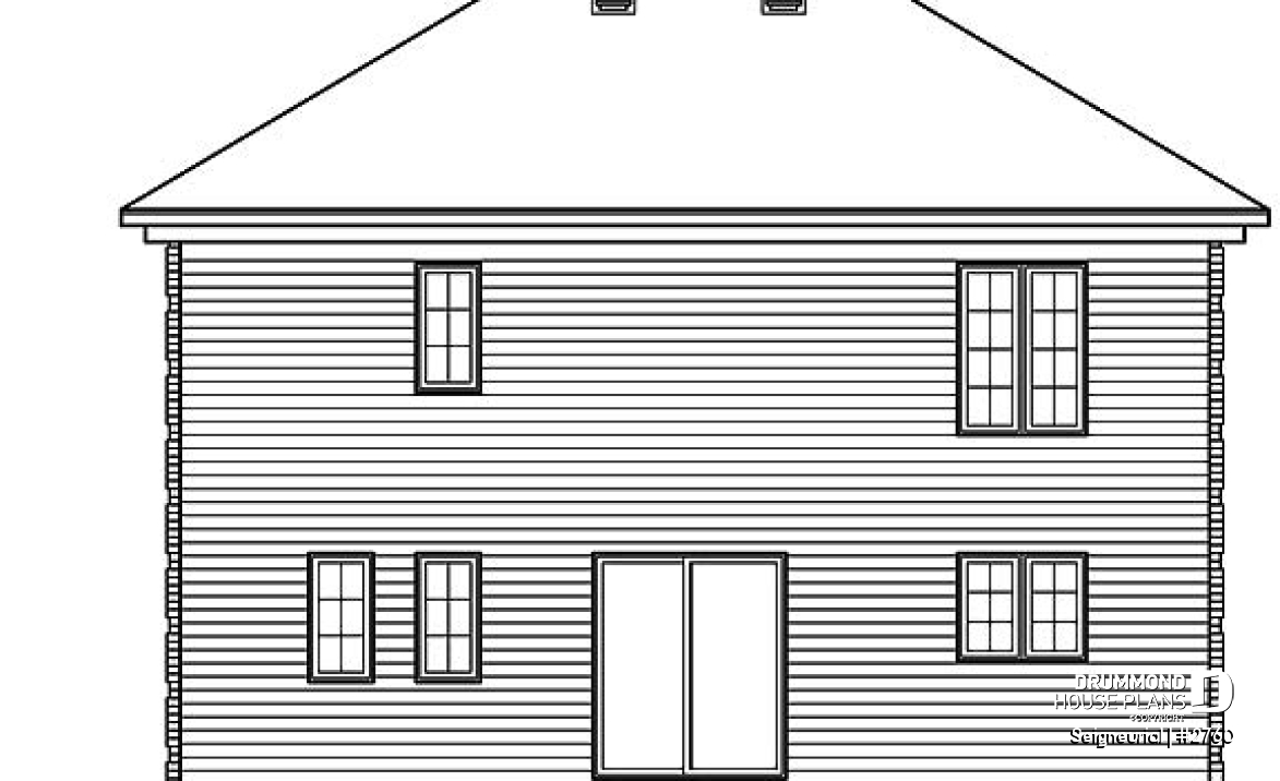 rear elevation - Seigneurial
