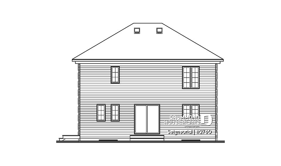 rear elevation - Seigneurial