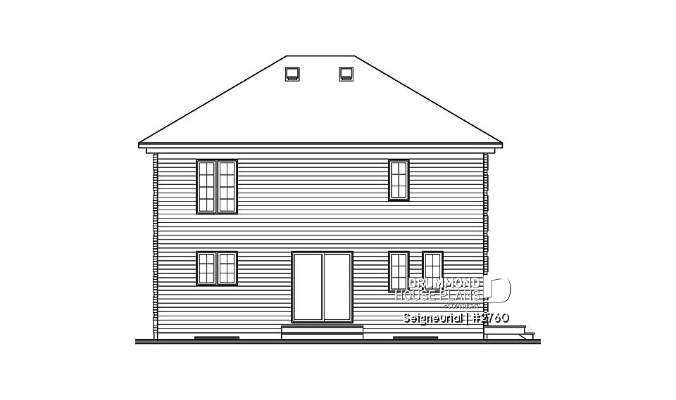 rear elevation - Seigneurial