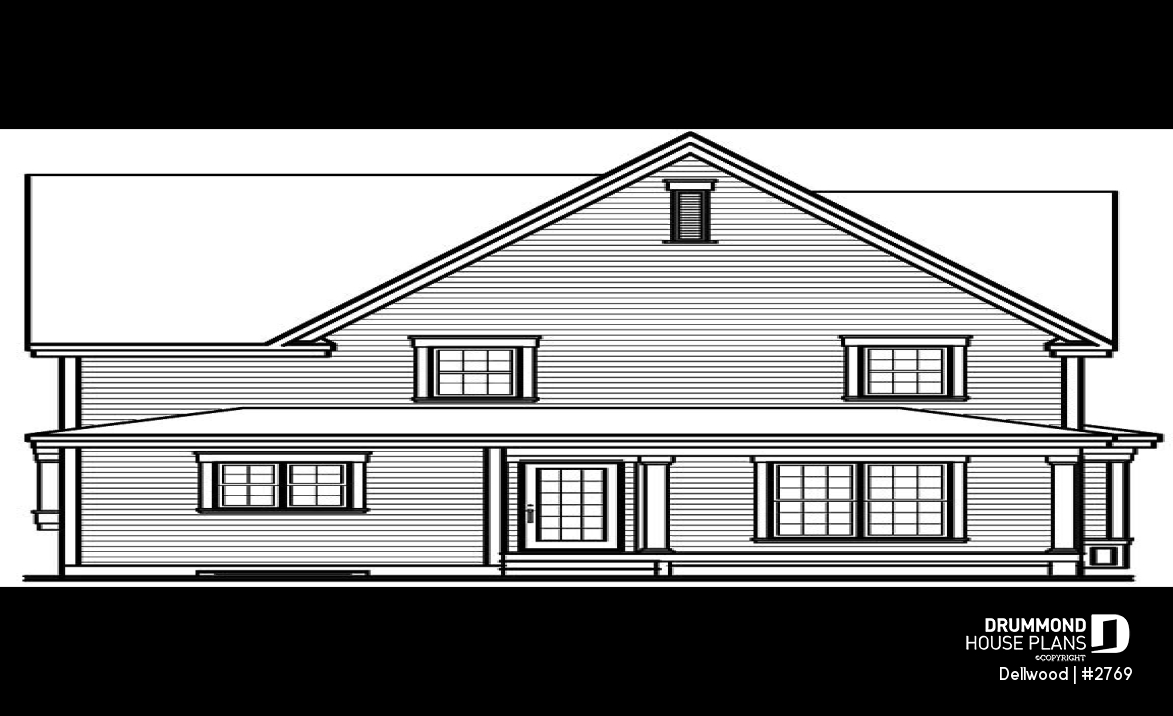 rear elevation - Dellwood