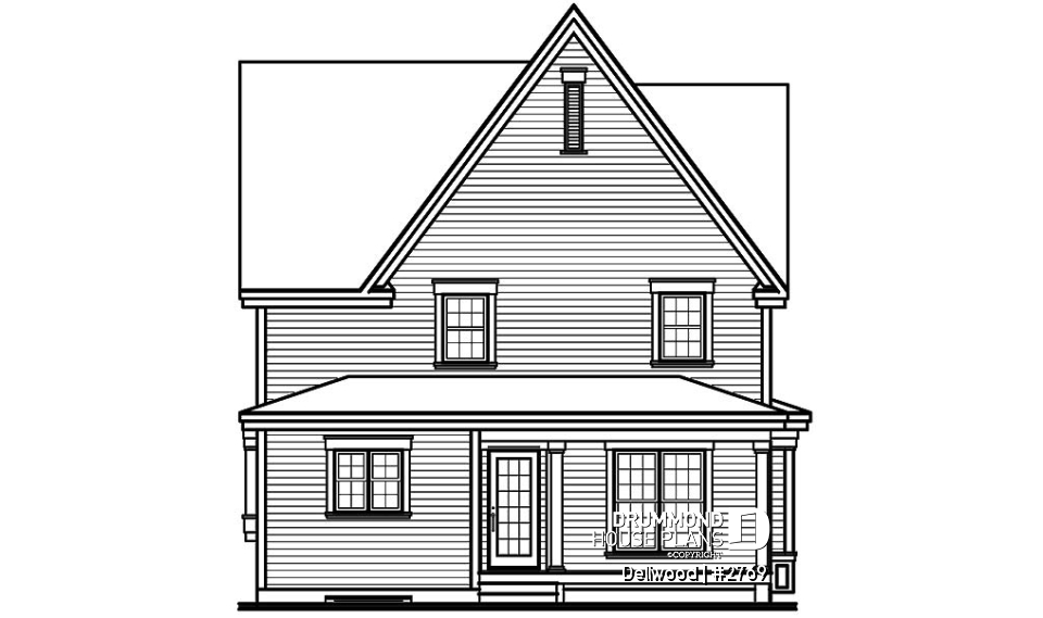 rear elevation - Dellwood