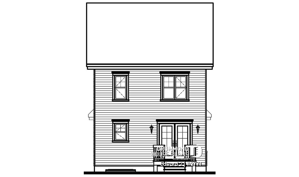 rear elevation - Edward 2