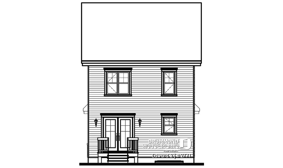 rear elevation - Edward 2