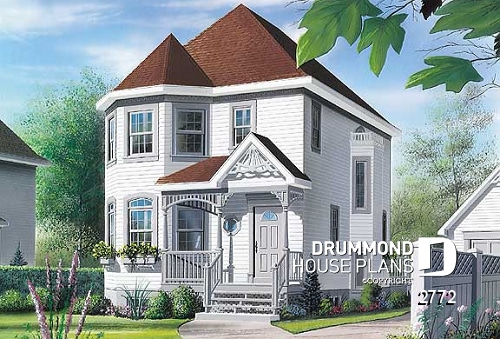 front - BASE MODEL - Small and charming victorian inspired home, 2 storey, 3 bedrooms - Penelope