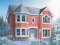 front - BASE MODEL - Victorian inspired house plan offering 4 bedrooms, 2 full baths, home office, breakfast nook and more! - Celestin 2