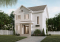 front - BASE MODEL - English Cottage style two-story house plan with optional finished basement. - Fairhaven
