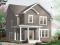 front - BASE MODEL - Budget friendly house plan, 2 storey country style, 3 large bedrooms, laundry room on first floor - Applegate