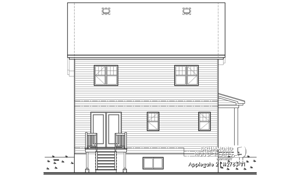 rear elevation - Applegate 2