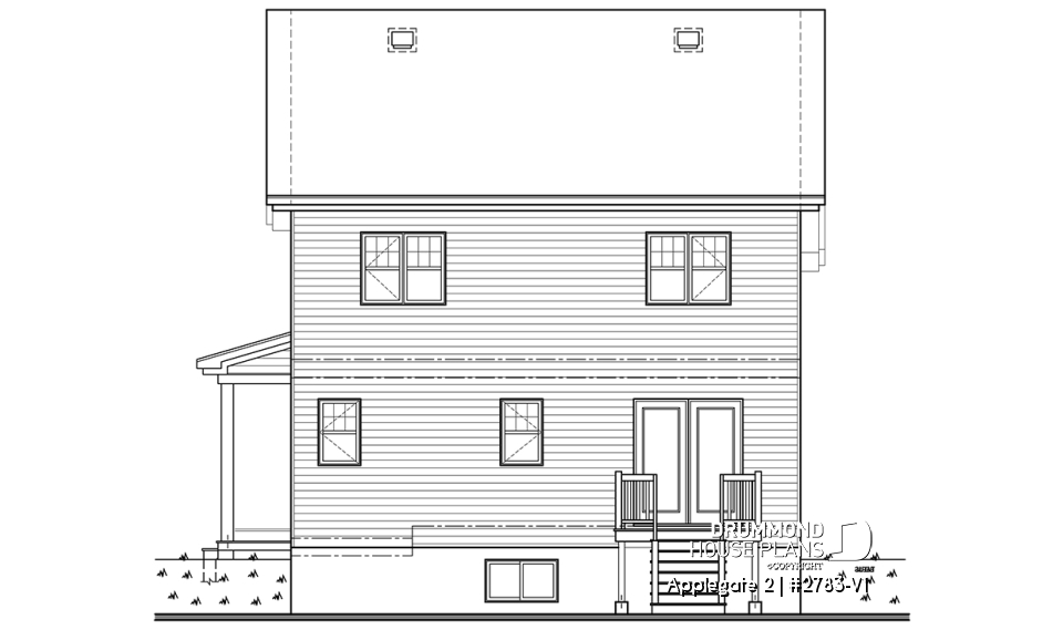 rear elevation - Applegate 2