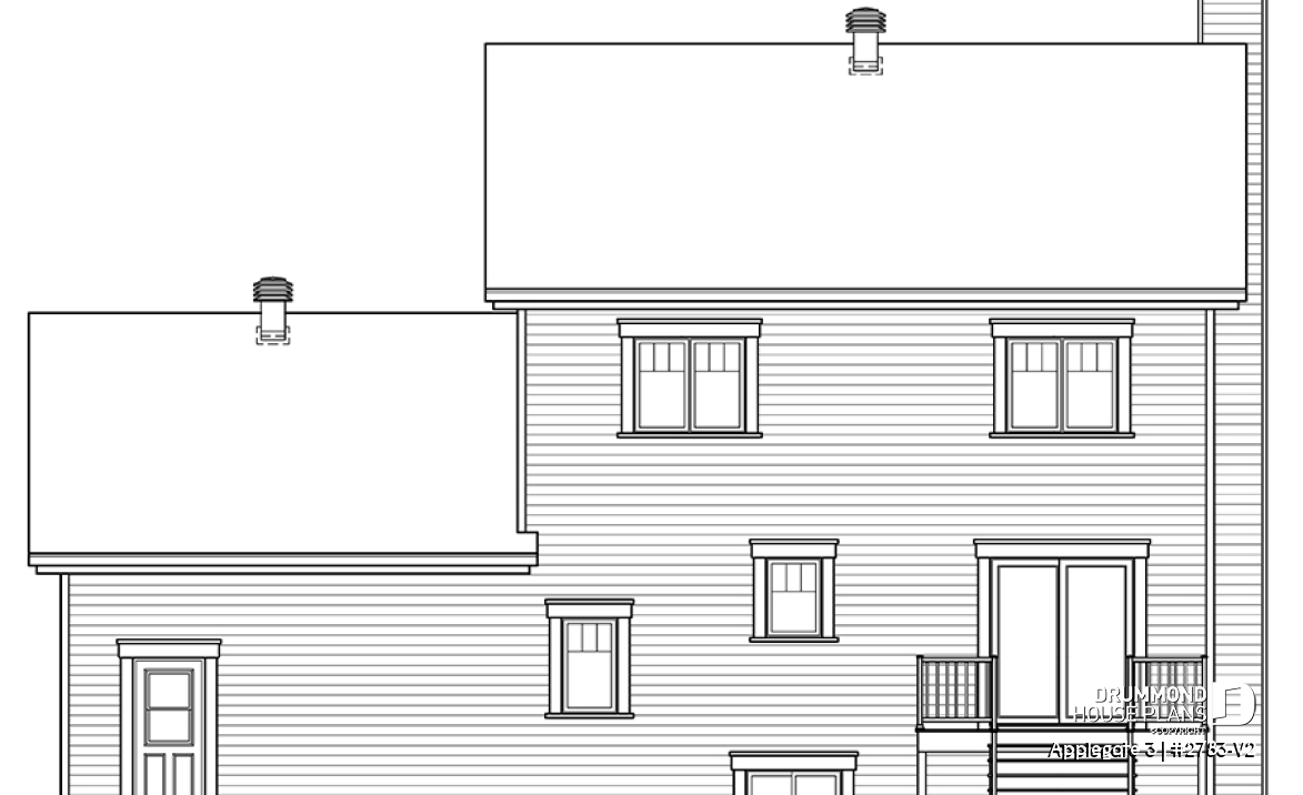 rear elevation - Applegate 3