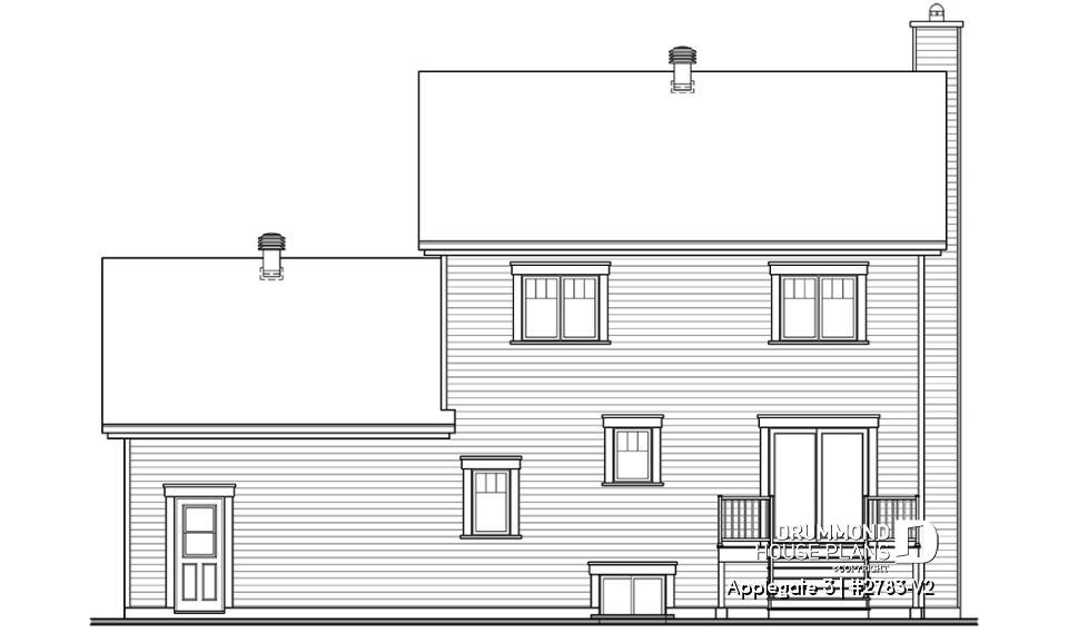 rear elevation - Applegate 3