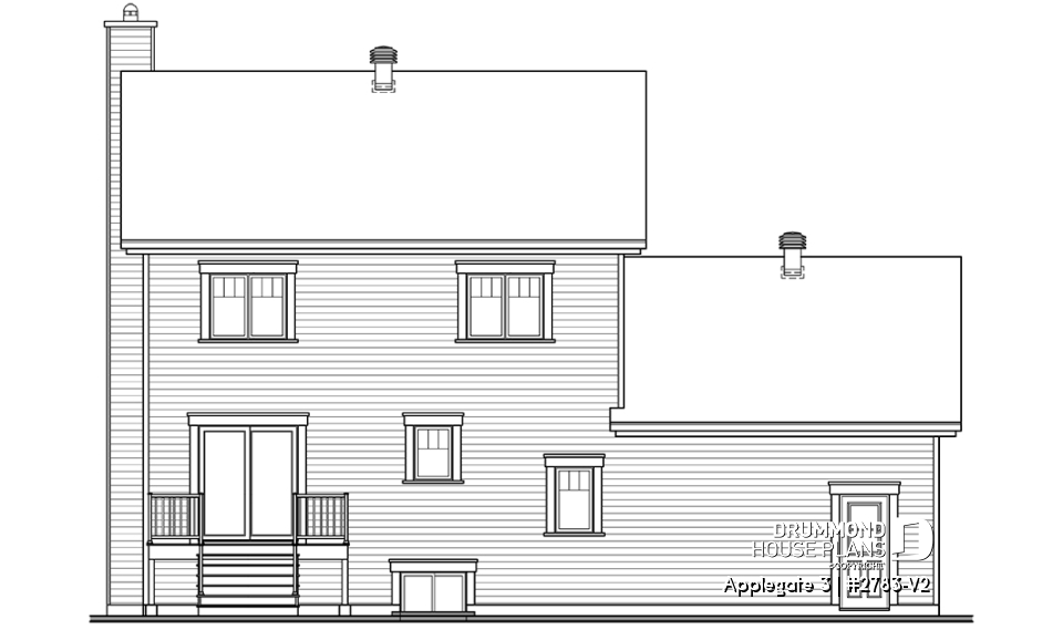 rear elevation - Applegate 3