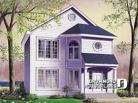 front - BASE MODEL - 3 bedroom affordable house plan with open floor plan concept - Nauli