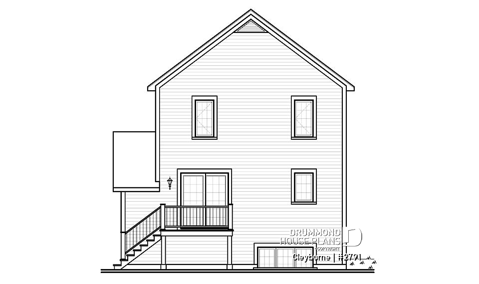 rear elevation - Cleyburne
