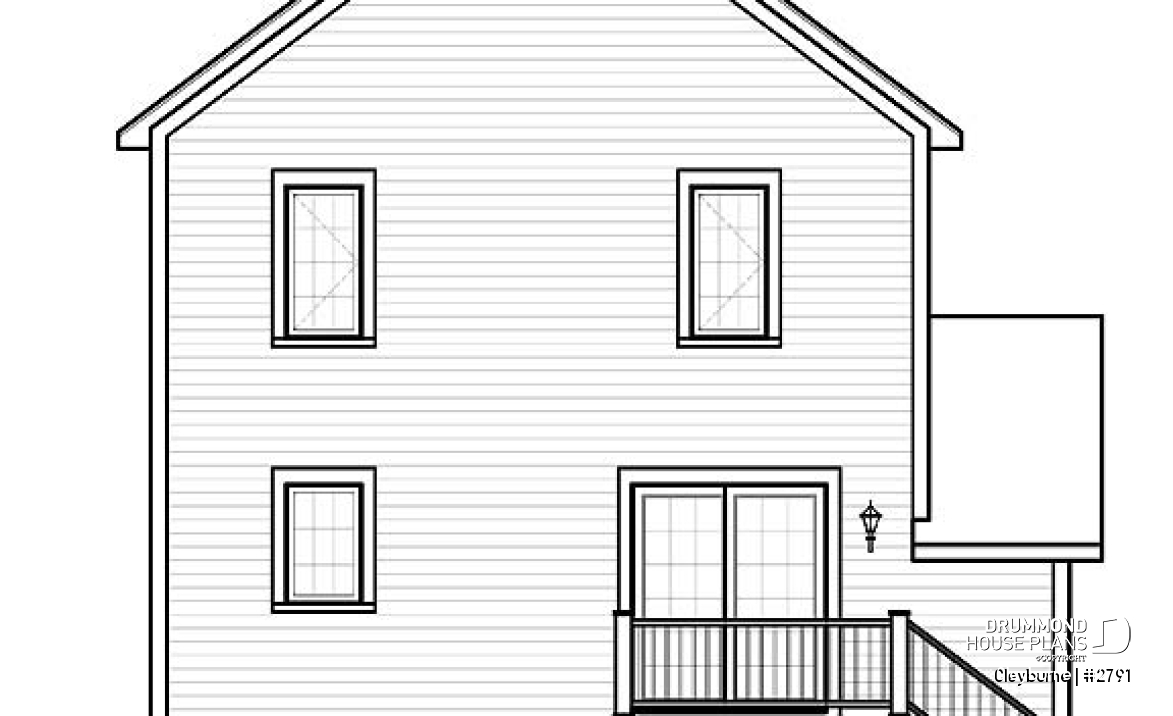 rear elevation - Cleyburne
