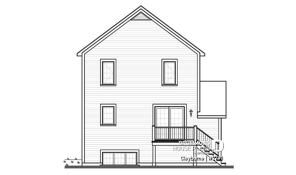 rear elevation - Cleyburne