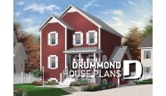 front - BASE MODEL - 3 bedrom traditional house plan with ample storage & single bedroom basement appartment - Cleyburne 2
