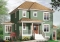 front - BASE MODEL - Comfortable 3 bedroom, 2 storey traditional house plan with home office and spacious family room - Crenshaw