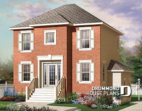 front - BASE MODEL - Traditional home design with basement apartment (income property), 3 bedrooms on main unit - Colbert 2
