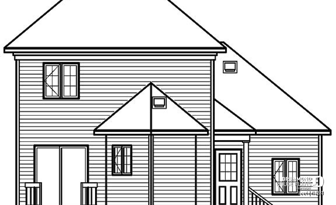 rear elevation - Iseut