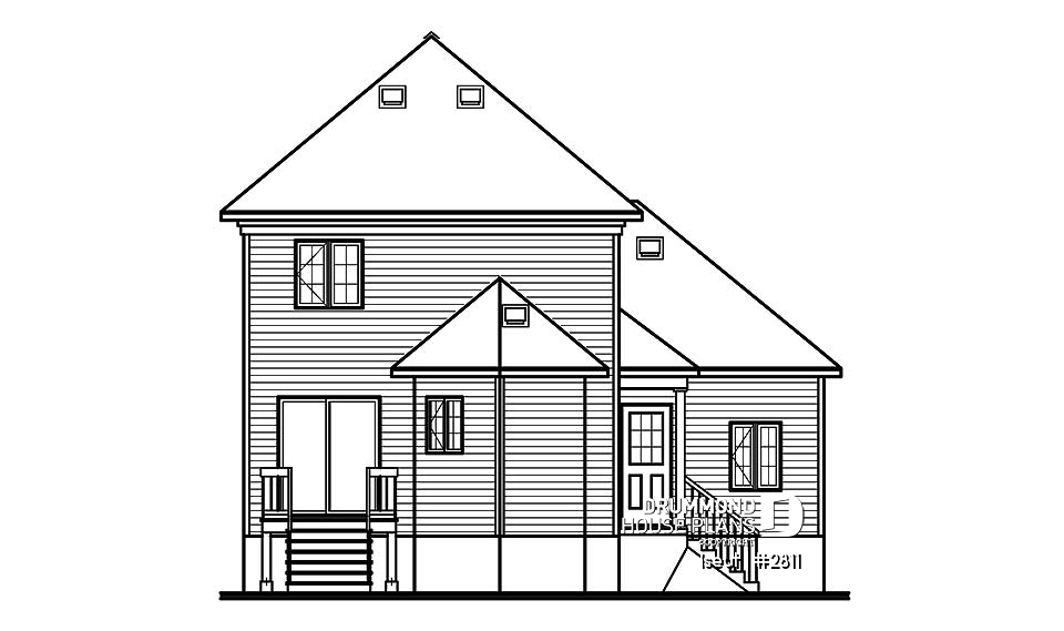 rear elevation - Iseut