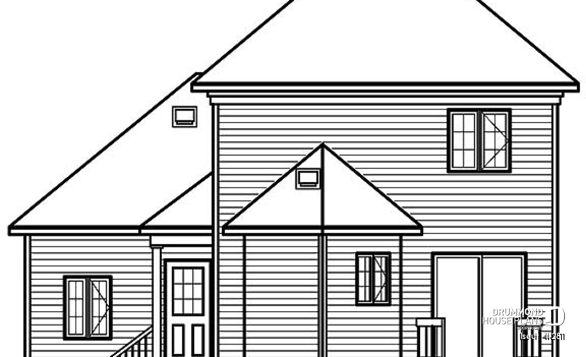 rear elevation - Iseut
