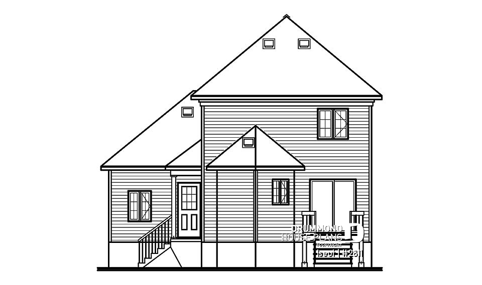 rear elevation - Iseut