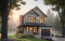 front - BASE MODEL - Modern Craftsman Two-Storey Home with Garage – Bright Design for Narrow Lots - Fabien