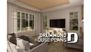 Photo thumbnail Living room - Plan 2823-V1