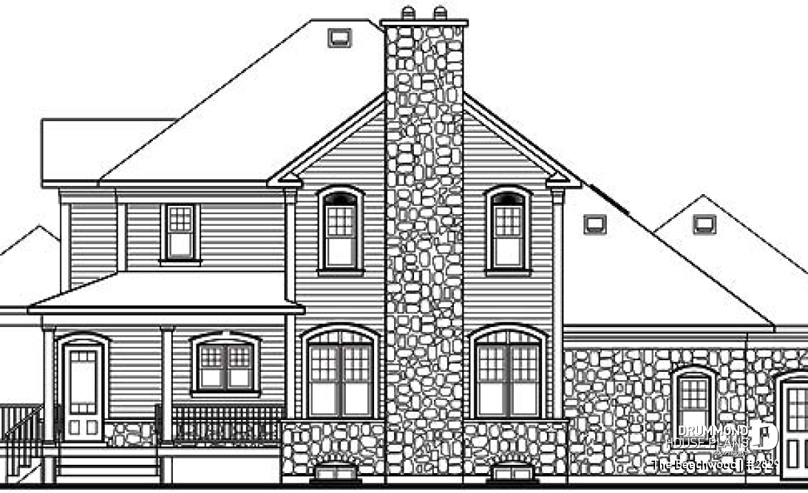 rear elevation - The Beechwood
