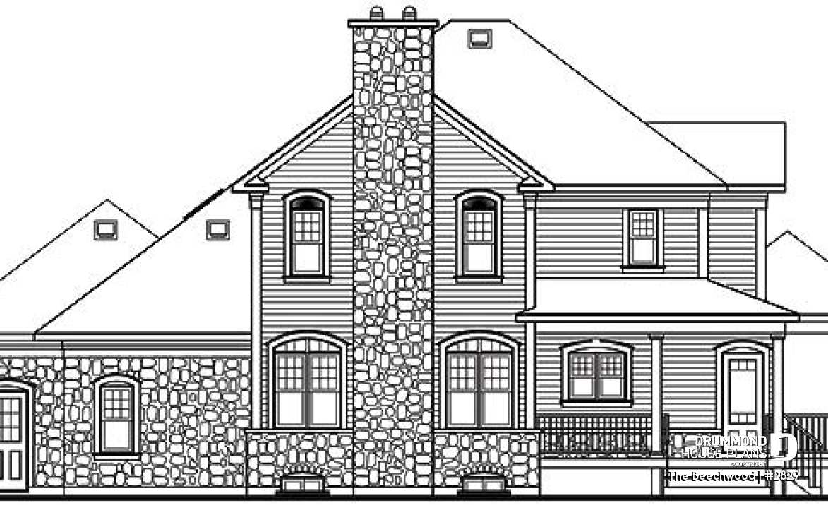 rear elevation - The Beechwood