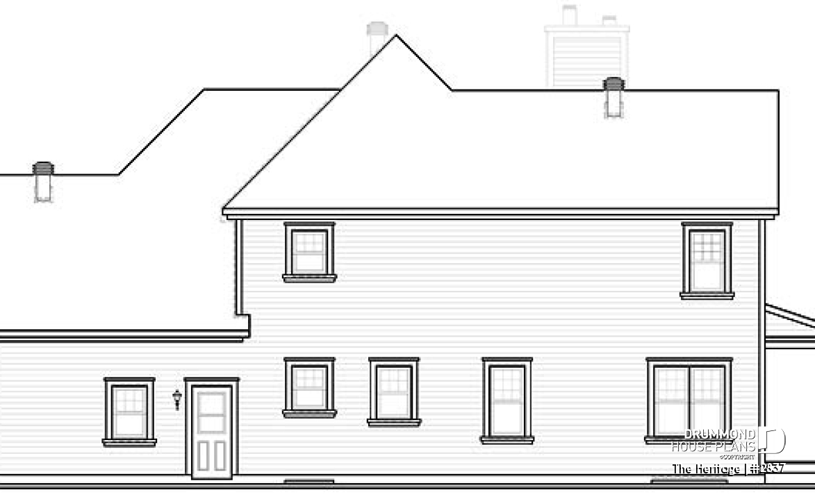 rear elevation - The Heritage