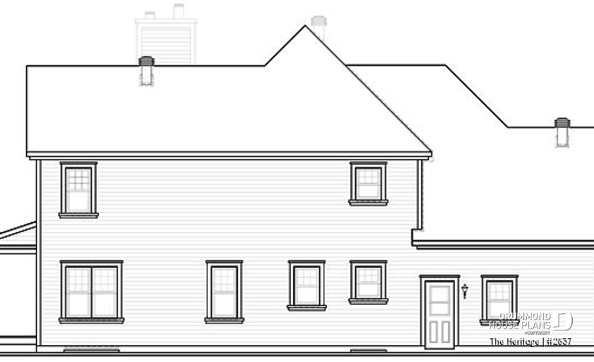 rear elevation - The Heritage