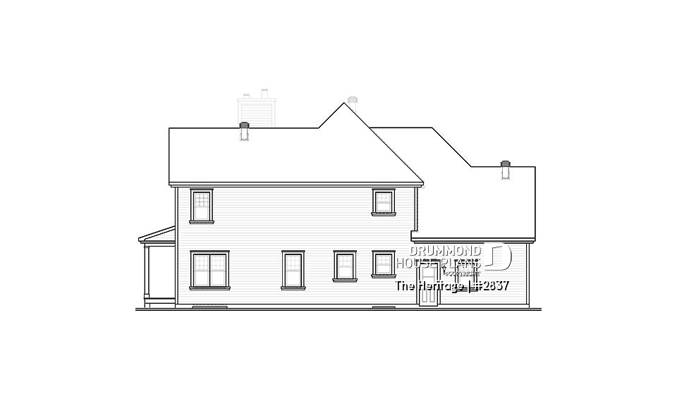 rear elevation - The Heritage