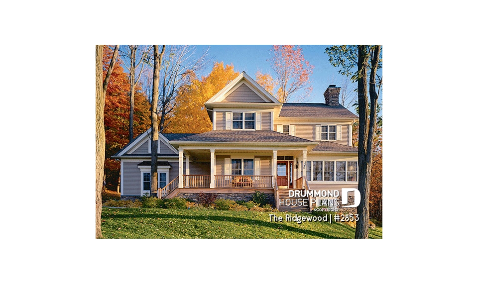 alternate - Beautiful Country Rustic home, large bonus space, solarium, 9' ceiling on main floor, side garage - The Ridgewood