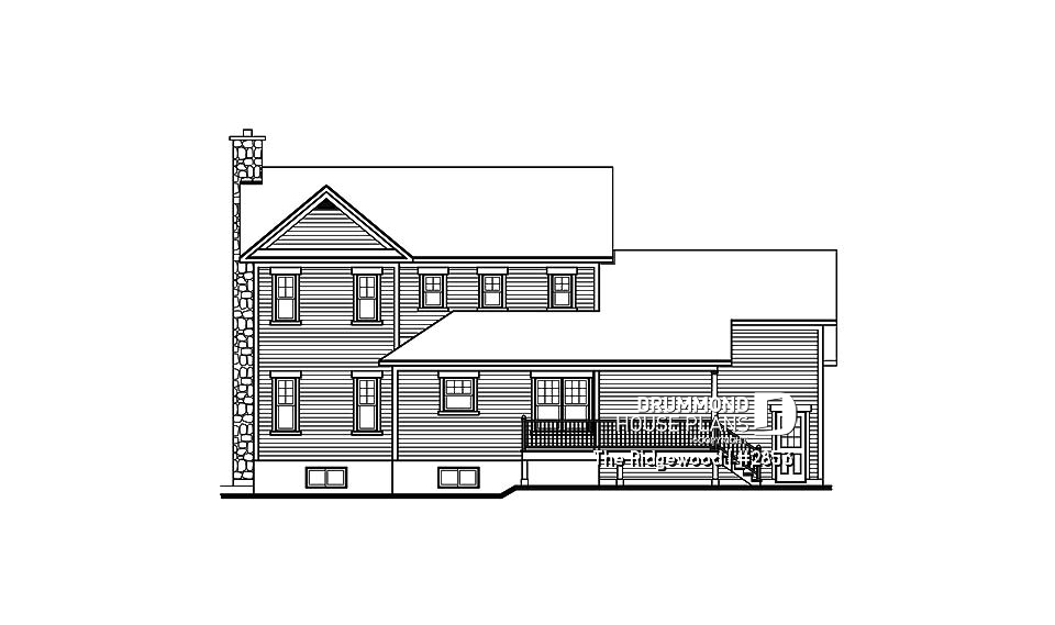 rear elevation - The Ridgewood